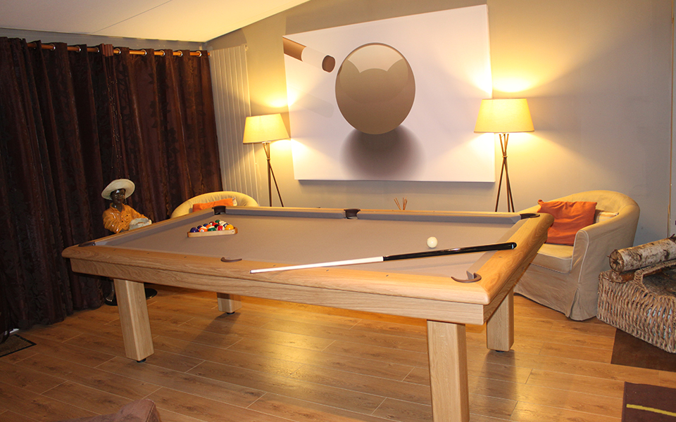 personalizar mesa de billar de madera moderna - Roundy - Billards Toulet