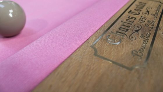 Bubble gum rosa - color original mesa de billar - Billards Toulet