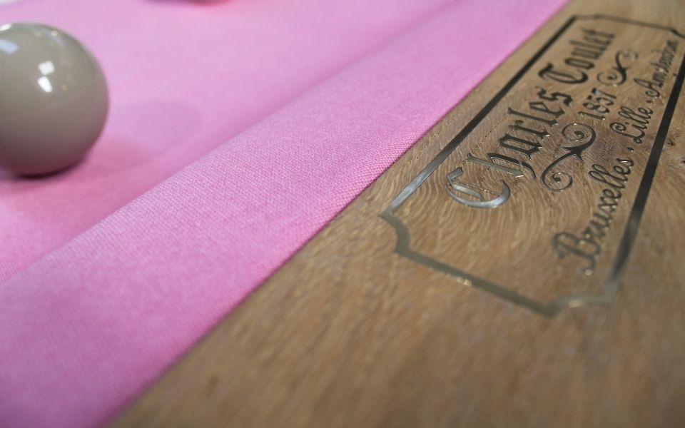 Bubble gum rosa - color original mesa de billar - Billards Toulet