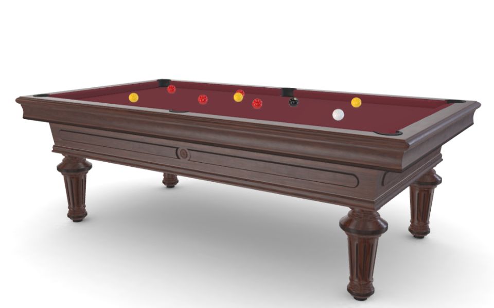 mesa de billar Empereur Luxe de lujo nogal personalizado Toulet