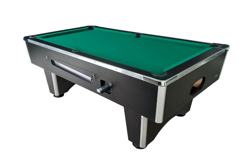 mesa de billar monedero verde negra club Country Toulet