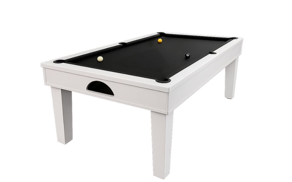 mesa de billar pequena blanca Sweet Home personalizable Toulet