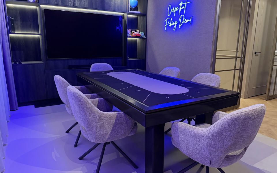 mesa de billar convertible en mesa de poquer personalizable broadway toulet