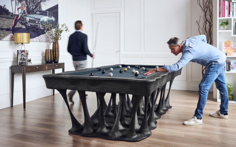 mesa de billar de arte Black Bi madera - Billards Toulet