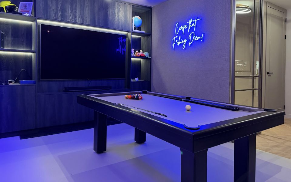 sala de juegos billar broadway negro personalizado ingles - toulet